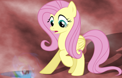 Size: 1024x659 | Tagged: safe, artist:kaz, fluttershy, rainbow dash, pegasus, pony, female, mare, pink mane, yellow coat