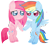 Size: 875x785 | Tagged: safe, artist:noah-nyan, derpibooru import, pinkie pie, rainbow dash, earth pony, pegasus, pony, female, lesbian, pinkamena diane pie, pinkiedash, shipping