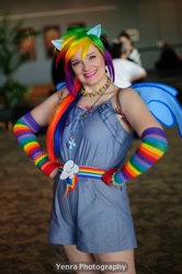 Size: 510x768 | Tagged: safe, artist:drowninginrice, rainbow dash, human, cosplay, irl, irl human, photo