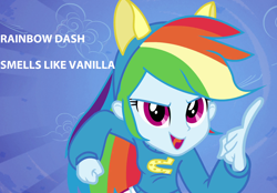 Size: 1552x1080 | Tagged: safe, derpibooru import, rainbow dash, equestria girls, image macro, meme, solo