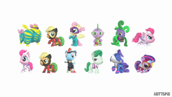 Size: 1600x908 | Tagged: safe, derpibooru import, applejack, fili-second, fluttershy, humdrum, mane-iac, masked matter-horn, mistress marevelous, neon brush, pinkie pie, radiance, rainbow dash, rarity, saddle rager, spike, twilight sparkle, twilight sparkle (alicorn), zapp, alicorn, dragon, earth pony, pegasus, pony, unicorn, power ponies (episode), chibi, comic, female, figure, flutterhulk, funko, hot topic, male, mane seven, mane six, mare, official, power ponies, stallion, toy