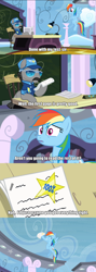 Size: 1090x3070 | Tagged: safe, screencap, rainbow dash, whiplash, pegasus, pony, testing testing 1-2-3, goose (character), screencap comic, test, wonderbolts