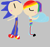 Size: 700x658 | Tagged: safe, artist:anver78, derpibooru import, rainbow dash, human, 1000 hours in ms paint, crossover, humanized, interspecies, male, ms paint, shipping, sonic the hedgehog, sonic the hedgehog (series), sonicdash, straight, winged humanization