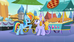 Size: 1365x768 | Tagged: safe, screencap, rainbow dash, earth pony, pegasus, pony, the crystal empire, female, mare