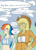 Size: 500x691 | Tagged: dead source, safe, artist:allosaurus, artist:sallymon, derpibooru import, applejack, rainbow dash, appledash, belly button, clothes, dialogue, female, flirting, humanized, innuendo, lesbian, midriff, propositioning, race, scene interpretation, shipping, sports bra