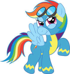 Size: 3024x3208 | Tagged: safe, artist:t-3000, rainbow dash, pegasus, pony, solo, wonderbolts, wonderbolts uniform