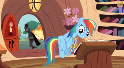 Size: 852x467 | Tagged: safe, edit, screencap, rainbow dash, pegasus, pony, rainbow falls, 60s batman, adam west, batman, bomb, dc comics, some days you just can't get rid of a bomb, weapon, youtube link