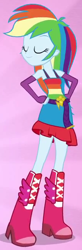 Size: 214x653 | Tagged: safe, derpibooru import, screencap, rainbow dash, equestria girls, boots, clothes, dress, fall formal outfits, high heel boots, outfit catalog, solo