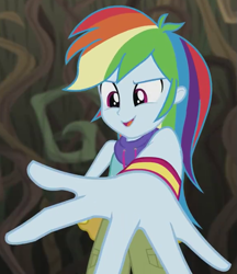 Size: 583x674 | Tagged: safe, derpibooru import, screencap, rainbow dash, equestria girls, legend of everfree, camp fashion show outfit, outfit catalog, solo