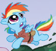 Size: 115x104 | Tagged: safe, derpibooru import, idw, rainbow dash, pegasus, pony, spoiler:comic, clothes, costume, jack and the beanstalk, outfit catalog, solo