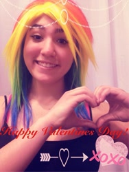 Size: 720x960 | Tagged: safe, artist:magyktrix, rainbow dash, human, cosplay, irl, irl human, photo, photography, solo