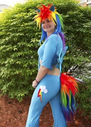 Size: 714x1000 | Tagged: safe, rainbow dash, human, cosplay, irl, irl human, photo, solo