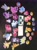 Size: 2592x1936 | Tagged: safe, artist:rudelittlebear, derpibooru import, applejack, derpy hooves, fluttershy, pinkie pie, rainbow dash, rarity, twilight sparkle, twilight sparkle (alicorn), alicorn, pony, buttons, custom, female, floral head wreath, irl, kawaiiguts, mare, merchandise, photo, pinkamena diane pie, pins, sticker, sticker set, superpack
