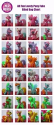 Size: 688x1600 | Tagged: safe, fluttershy, rainbow dash, rarity, twilight sparkle, blind bag, bootleg, compilation, irl, photo, toy