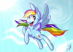 Size: 1754x1240 | Tagged: safe, artist:s4vin, rainbow dash, pegasus, pony, female, mare, simple background, solo