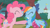 Size: 640x360 | Tagged: safe, derpibooru import, screencap, pinkie pie, rainbow dash, earth pony, pegasus, pony, dragonshy, animation error, ball, poking