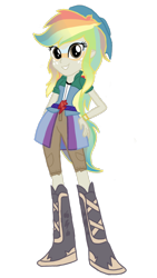 Size: 720x1280 | Tagged: safe, artist:tsundra, derpibooru import, applejack, rainbow dash, equestria girls, fusion, simple background, transparent background