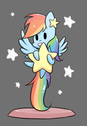 Size: 688x1000 | Tagged: safe, artist:joycall6, rainbow dash, pegasus, pony, design, solo, stars, tangible heavenly object