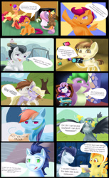 Size: 2500x4096 | Tagged: safe, artist:thewarriorartist, derpibooru import, apple bloom, button mash, dinky hooves, featherweight, gabby, pipsqueak, princess ember, rainbow dash, rarity, rumble, scootaloo, soarin', spike, spitfire, starlight glimmer, sweetie belle, tender taps, thorax, dragon, griffon, pegasus, pony, unicorn, and then spike was bi, bisexual, camera, comic, cooties, cutie mark crusaders, dinkysqueak, emberspike, facewing, female, gay, gilligan cut, male, pie, restraining order, scootaspike, shipping, shipping denied, sparity, sparlight, spike gets all the mares, straight, sweetiemash, tenderbloom, that pony sure does love pies, thoraxspike, wing hands