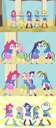 Size: 768x1728 | Tagged: safe, derpibooru import, edit, edited screencap, screencap, applejack, fluttershy, pinkie pie, rainbow dash, rarity, equestria girls, equestria girls (movie), clothes, comic, fake ears, forever alone, helping twilight win the crown, humane five, meme, pony ears, screencap comic, wondercolts, wondercolts uniform