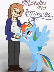 Size: 531x702 | Tagged: artist needed, safe, rainbow dash, pegasus, pony, joel, male pregnancy, mistakes into miracles, pregnant, vinesauce, wat, what has magic done, what has science done, why, youtube link