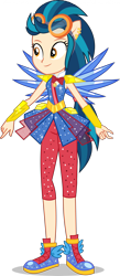 Size: 2611x6000 | Tagged: safe, artist:limedazzle, derpibooru import, edit, part of a set, indigo zap, rainbow dash, equestria girls, friendship games, legend of everfree, absurd resolution, alternate universe, clothes, crystal guardian, crystal wings, ponied up, request, simple background, solo, super ponied up, transparent background, vector, vector edit