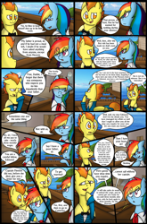 Size: 1280x1944 | Tagged: safe, artist:stuflox, derpibooru import, rainbow dash, spitfire, pegasus, pony, comic:the count of monte rainbow, clothes, comic, pierre morel, rainbow dantes, ship, the count of monte cristo, the count of monte rainbow