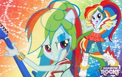 Size: 1600x1010 | Tagged: safe, rainbow dash, equestria girls, rainbow rocks, midriff, ponytail, solo