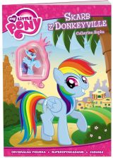 Size: 160x224 | Tagged: safe, derpibooru import, rainbow dash, donkey, pegasus, pony, blind bag, book, solo, toy, treasure of donkeyville