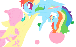 Size: 883x549 | Tagged: safe, artist:angelstar000, butterscotch, fluttershy, rainbow dash, pegasus, pony, butterdash, female, half r63 shipping, male, rule 63, shipping, straight