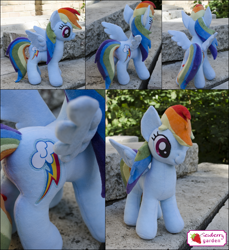 Size: 3071x3348 | Tagged: safe, artist:sewberrygarden, derpibooru import, rainbow dash, irl, photo, plushie, solo