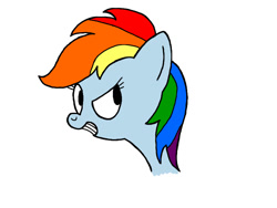 Size: 800x600 | Tagged: safe, artist:cross, rainbow dash, pegasus, pony, simple background, smiling, smug, solo, white background