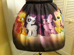 Size: 570x426 | Tagged: safe, derpibooru import, applejack, fluttershy, pinkie pie, rainbow dash, rarity, twilight sparkle, earth pony, pegasus, pony, unicorn, clothes, custom, merchandise, skirt