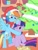 Size: 1667x2194 | Tagged: safe, artist:angelyoshi119, artist:rainbowyoshi305, rainbow dash, twilight sparkle, pegasus, pony, christmas, female, hat, lesbian, mistletoe, noogie, santa hat, shipping, twidash