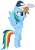 Size: 3500x5000 | Tagged: safe, artist:bakabrony, rainbow dash, pegasus, pony, flying, hat, simple background, solo, transparent background, vector, whistle, whistle necklace