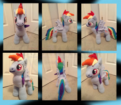 Size: 744x647 | Tagged: safe, artist:cobaltarson, derpibooru import, rainbow dash, irl, photo, plushie, solo