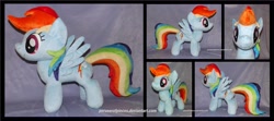 Size: 3945x1754 | Tagged: safe, artist:peruserofpieces, derpibooru import, rainbow dash, irl, photo, plushie, solo