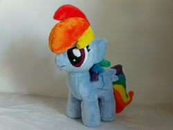 Size: 1024x768 | Tagged: safe, artist:bassplushproductions, derpibooru import, rainbow dash, irl, photo, plushie, solo