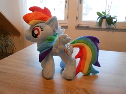 Size: 922x692 | Tagged: safe, artist:varonya, derpibooru import, rainbow dash, irl, photo, plushie, solo