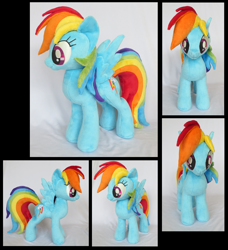 Size: 1733x1901 | Tagged: safe, artist:fireflytwinkletoes, derpibooru import, rainbow dash, irl, photo, plushie, solo