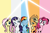 Size: 1024x668 | Tagged: safe, artist:heatwavemakesart, derpibooru import, applejack, fluttershy, pinkie pie, rainbow dash, rarity, earth pony, pegasus, pony, unicorn