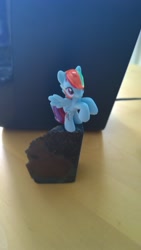 Size: 1728x3072 | Tagged: safe, rainbow dash, blind bag, irl, photo, stone, toy