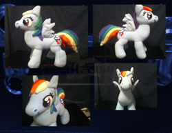 Size: 792x612 | Tagged: safe, artist:cobaltarson, derpibooru import, rainbow dash, irl, photo, plushie, solo