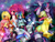 Size: 1052x800 | Tagged: safe, artist:lolisoup, derpibooru import, applejack, fluttershy, pinkie pie, rainbow dash, rarity, twilight sparkle, horned humanization, humanized, nail polish, pony coloring