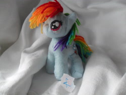 Size: 4000x3000 | Tagged: safe, artist:hatoyahoshi, derpibooru import, rainbow dash, irl, photo, plushie, solo, yarn