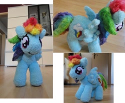 Size: 1024x842 | Tagged: safe, artist:sushimango, derpibooru import, rainbow dash, irl, photo, plushie, solo