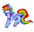 Size: 1000x950 | Tagged: safe, artist:serenity, derpibooru import, rainbow dash, pegasus, pony, cute, female, fluffy, fluffy tail, pretty, rainbow, simple background, solo, transparent background