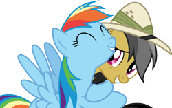 Size: 6001x3765 | Tagged: safe, artist:deratrox, derpibooru import, daring do, rainbow dash, pegasus, pony, daring don't, .svg available, absurd resolution, hug, simple background, transparent background, vector