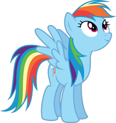 Size: 6400x6778 | Tagged: safe, artist:deratrox, derpibooru import, rainbow dash, pegasus, pony, buckball season, .svg available, absurd resolution, looking up, simple background, smiling, solo, transparent background, vector