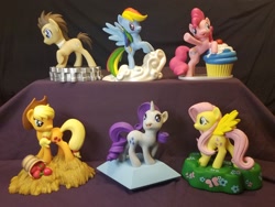 Size: 1600x1200 | Tagged: safe, derpibooru import, photographer:we are borg, applejack, doctor whooves, fluttershy, pinkie pie, rainbow dash, rarity, pony, diamond select toys, irl, male, photo, stallion, toy